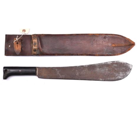 A WWII “Legitimus” machete, broad blade 14½”, stamped with trade mark and “LEGITIMUS/ COLLINS &amp; CO/ MADE IN  USA/ No 1250