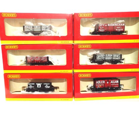 OO scale, Hornby 6x assorted Private Owner wagons, all different, excellent condition, slight storage wear to boxes. P&amp;P 