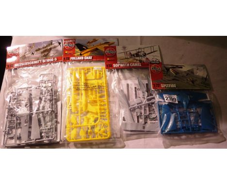 Four Airfix 1/72 scale aircraft kits, new in bags/header cards, unchecked. P&amp;P Group 1 (£14+VAT for the first lot and £1+