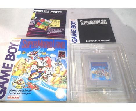 Nintendo Gameboy game: Super Mario Land, cartridge with manual and box. P&amp;P Group 1 (£14+VAT for the first lot and £1+VAT