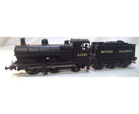 OO scale kit built class J11, white metal, with Hornby tender finished as 64280, Black, British Railways, built and finished 