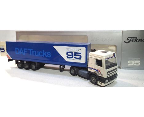 Tekno Big Trucks, DAF 95 with box trailer, DAF Trucks Concept 95, excellent condition, wear to box. P&amp;P Group 1 (£14+VAT 