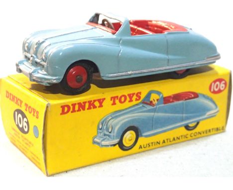 Dinky Toys 106 Austin Atlantic Convertible in very good to excellent condition, box is good. P&amp;P Group 1 (£14+VAT for the