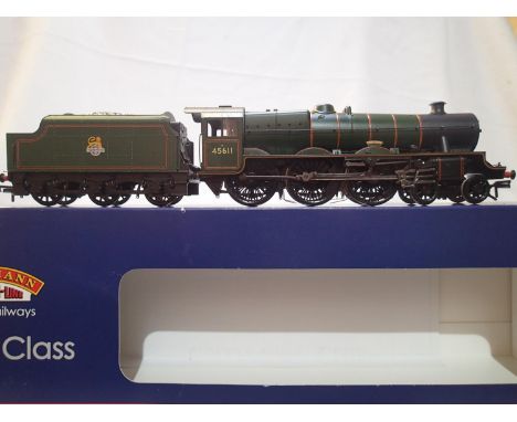 OO scale Bachmann 31-175 Jubilee class, 45611, Hong Kong, Green Early Crest in near mint condition, wear to box. P&amp;P Grou