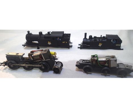 Two OO scale kit built locomotives; 0.6.2 tank 69718 Black, Early Crest and 0.6.0 tank 68542 Black, Early Crest. Both require