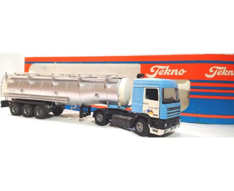 Tekno Big Trucks, DAF 95, with tanker, H&amp;S Transport, excellent condition, wear to box. P&amp;P Group 1 (£14+VAT for the 