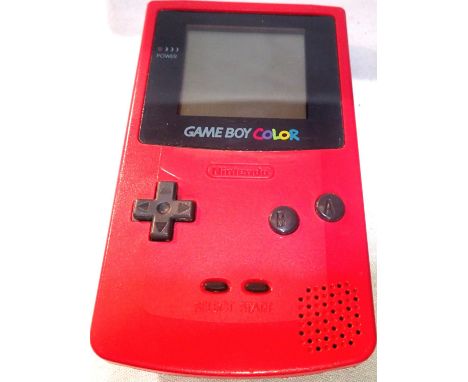 Nintendo Gameboy Colour: handheld game system, no battery cover. P&amp;P Group 1 (£14+VAT for the first lot and £1+VAT for su