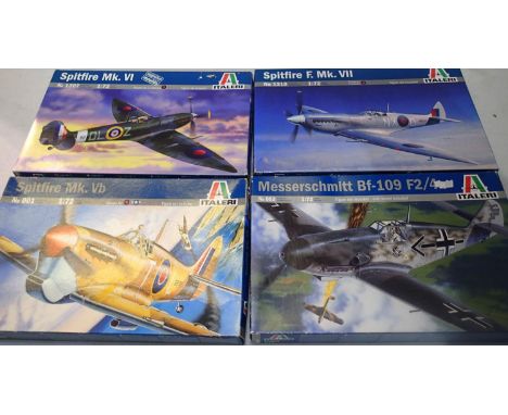 Four Italeri 1/72 scale aircraft kits, appear as new, wear to boxes. P&amp;P Group 1 (£14+VAT for the first lot and £1+VAT fo