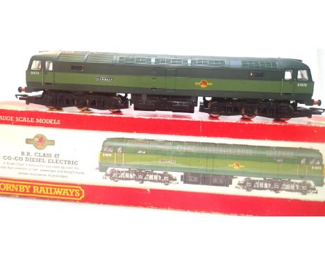 OO scale Hornby class 47 diesel, D1670, Mammoth, Green Late Crest in excellent condition, box is poor, no paperwork. P&amp;P 