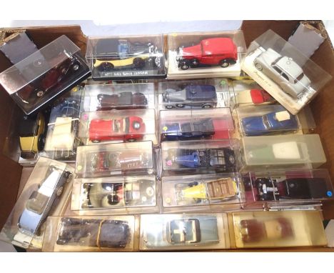 Approximately 25 boxed diecast, mostly Solido, Perspex box only, no card box, mostly good condition, some wrong boxes. P&amp;
