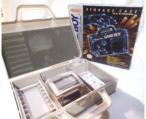 Nintendo Gameboy storage case, model GB-80 c.1991, boxed. P&amp;P Group 1 (£14+VAT for the first lot and £1+VAT for subsequen