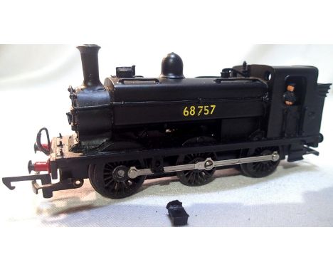 OO scale kit built class J52 tank, white metal, finished as 68757, Black, very good build and finish, one loco side steps det