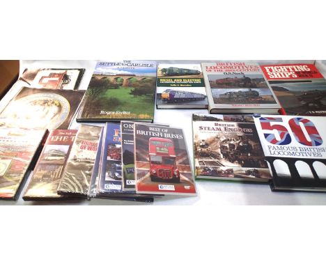 Selection of railway related books, Hornby catalogues and Hornby PC track layout design system (sealed), plus DVDs, mostly in