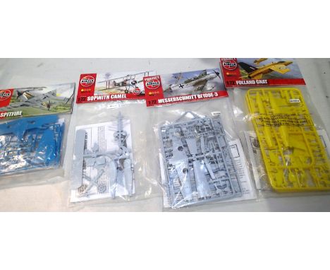 Four 1/72 scale Airfix aircraft kits, new in bags/header cards. P&amp;P Group 1 (£14+VAT for the first lot and £1+VAT for sub