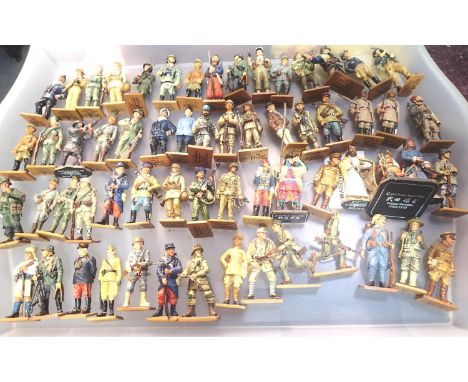 Approximately sixty Del Prado cast soldiers, various types in mostly good condition. P&amp;P Group 1 (£14+VAT for the first l