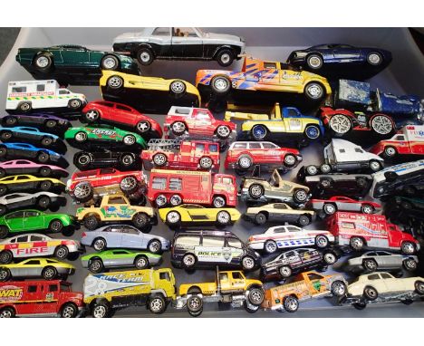 Selection of fifty diecast vehicles, various makes and scales, mostly in good condition, unboxed. P&amp;P Group 1 (£14+VAT fo