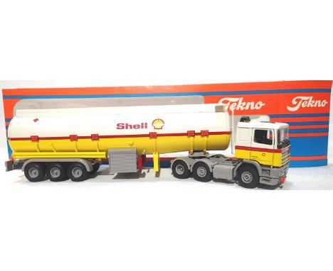 Tekno Big Trucks, DAF 95 with tanker, Shell, excellent condition, storage wear to box. P&amp;P Group 1 (£14+VAT for the first