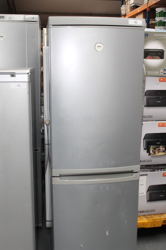 Zanussi Electrolux Frost Free Fridge Freezer Silver NOT TESTED Few