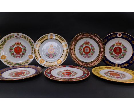 A group of Spode porcelain Military collector's plates, limited edition, comprising The Argyll &amp; Sutherland Highlanders P