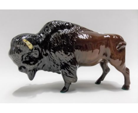 Beswick Pottery model of a bison, width 22cm