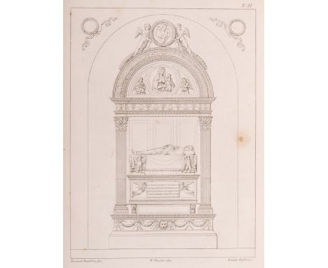 Italy.- [Gonelli (Giuseppe)] Monumenti Sepolcrali della Toscana, engraved title and plates, foxed, presentation inscription t