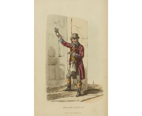 England.- Picturesque Representations of the Dress and Manners of the English, 50 hand-coloured aquatint plates, light spotti