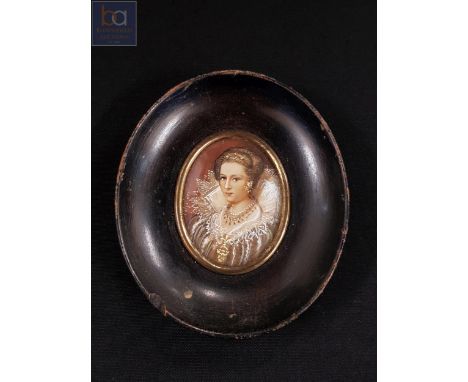 ANTIQUE FRAMED MINIATURE PORTRAIT 