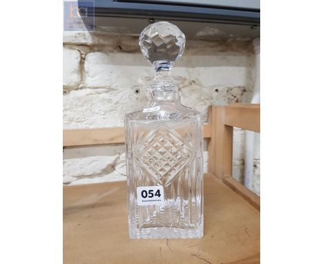 CUT GLASS DECANTER 