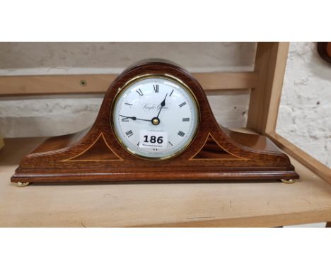 MAHOGANY INLAID MANTLE CLOCK 