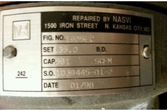 Consolidated Dresser Pressure Relief Valve 1905 Ec Rebuilt Next