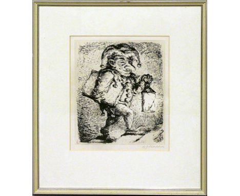 Weber, Andreas Paul (1893-1980) Ohne Titel. Lithographie, re. u. mit Bleistift sign. und li. u. mit roter Marke. Sichtmaß ca.