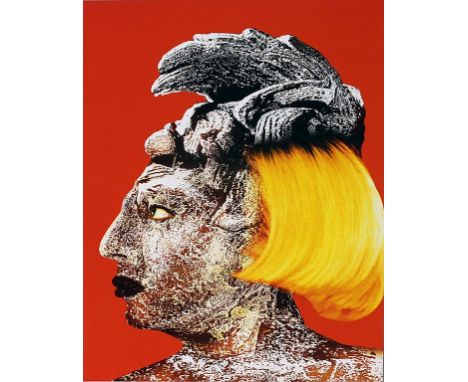 Orlan (geb. 1947 in Saint-Étienne), eigentlich Mireille Suzanne Francette Porte Portrait aus einer Sechser-Serie. Cibachrome-