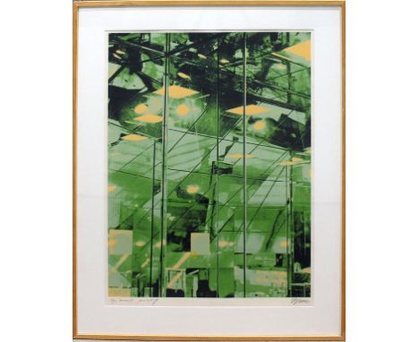 Winner, Gerd (geb.1936 in Braunschweig) Ohne Titel. Farbsiebdruck bzw. -serigraphie, re. u. mit Bleistift sign. und li. u. be