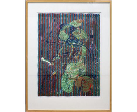 Oehlen, Markus (geb. 1956 in Krefeld) Ohne Titel. Farbserigraphie, re. u. mit Bleistift sign. und dat. (19)98 sowie li. u. Ex