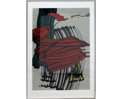 Lichtenstein, Roy (1923 New York 1997), nach "Big Painting No. 6 (Brushstrokes)". Farbsiebdruck bzw. -serigraphie, nach dem O