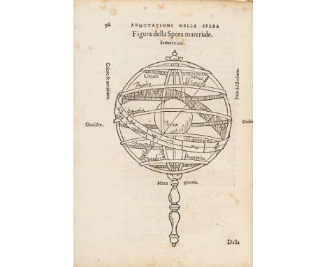 [Astronomia]. Mauro da Firenze. Annotationi sopra la lettione della Spera del Sacro Bosco. Firenze, [Lorenzo Torrentino], 155