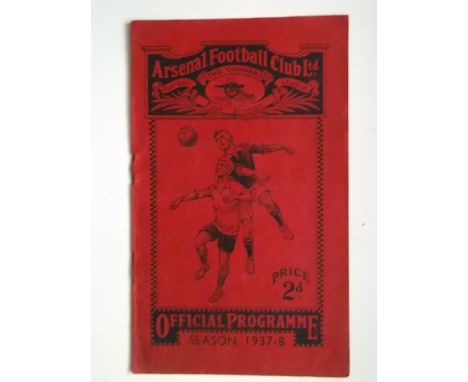 Rare programme for this First Div match.
Condition : Good