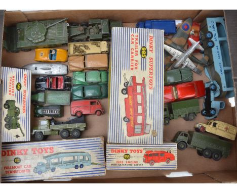 Dinky Postwar Diecast Vehicles, a playworn collection including a small number of repaints, comprising boxed models 985 Car C