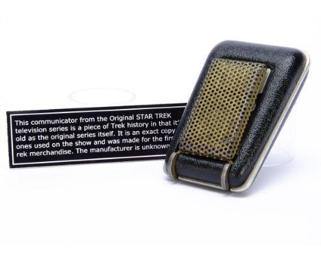 A Prop Star Trek Original Series Communicator, exact copy of the show used Communicator, made from hard plastic with metal fl