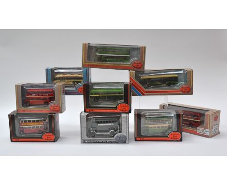 Exclusive First Editions Buses and Coaches, a boxed collection of vintage and modern single and double decker models, includi