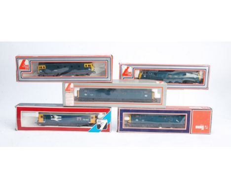 Lima 00 Gauge BR blue Diesel Locomotives, Class 40 40001 and 40066, Class 73 73142 'Broadlands', Class 33 33021 and Warship C