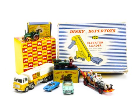 Various Diecast, Dinky Supertoys 964 Elevator Loader, MOY Y-1 Allchin, Y-13 Santa Fe, Matchbox Gift Pack containing Matchbox 