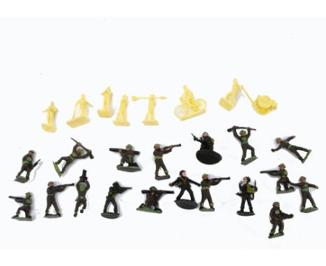Collection of 1/72 scale plastic figures comprising British Infantry by Trojan (14) and Triang (4), with some Airfix Infantry