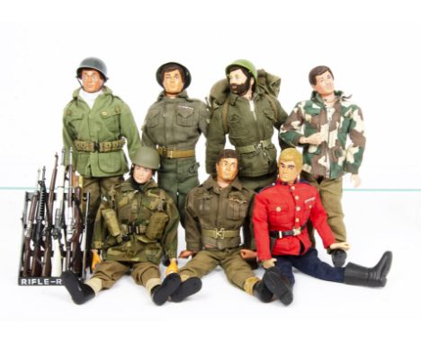 Vintage Dressed Action Man  and Other Figures  and Accessories, including sixteen Action Man figures, mainly in military unif