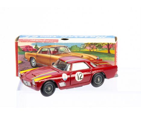 A Mercury Art 24 Maserati 3500 GT Competizione, red body, blue/yellow racing stripe, RN12, light blue interior, wire wheel ty