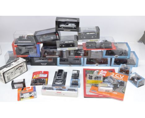 Diecast and Other Hearses, vintage and modern vehicles including 1:43 scale examples by Neo a Landau Hearse, Minichamps 11149