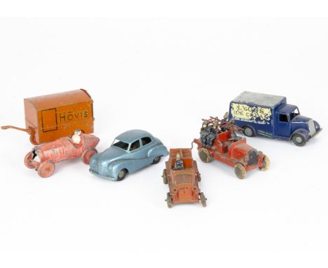 Various British Diecast, including Chad Valley clockwork Wee-Kin-Toy 'Lyons' Guy Van, River Series friction drive Austin A40,