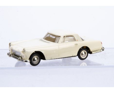 A Scarce ICIS Model Cars (Italy) 1/43 Ferrari 250 GT N 5, white plastic body, spun aluminium hubs, black tyres, VG