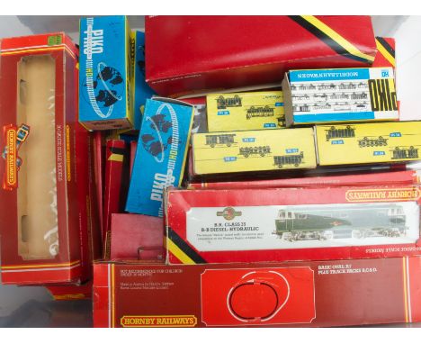 Large Collection of Tri-ang Tri-ang Hornby Hornby Lima Airfix Mainline Dublo Piko Locomotives Coaches Trucks and other items 