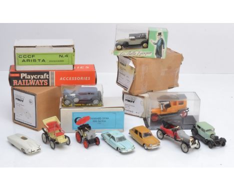 Resin and Plastic Car Models, vintage and modern examples including boxed resin models by MDV (3), CCCF Arista, a diecast and